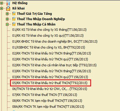 Cách lập tờ khai thuế TNCN