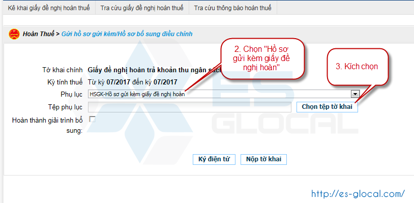 Hồ sơ kèm theo đề nghị hoàn thuế mẫu số 01/ĐNHT