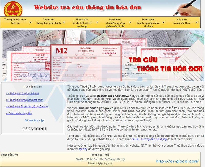 Tra cứu hóa đơn điện tử 1