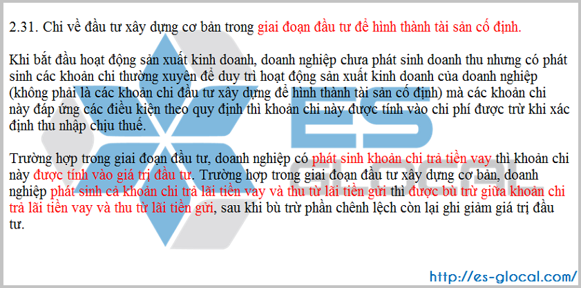 Trích khoản 2.31 Điều 4 TT96/2015-TT/BTC