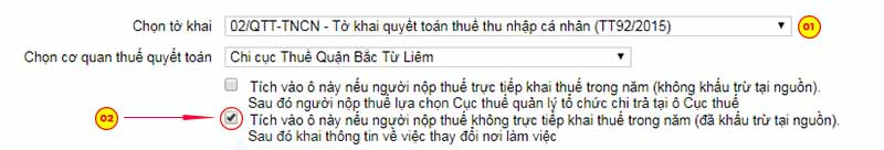 Người nộp thuế không trực tiếp kê khai thuế và đã khấu trừ nguồn Người nộp thuế không trực tiếp kê khai thuế và đã khấu trừ nguồn