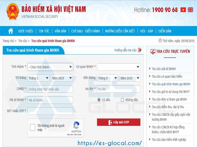 Đăng nhập tra cứu quá trình tham gia BHXH Đăng nhập tra cứu quá trình tham gia BHXH