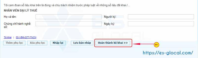 Hoàn thành tờ khai quyết toán thuế TNCN 2019 Hoàn thành tờ khai quyết toán thuế TNCN 2019