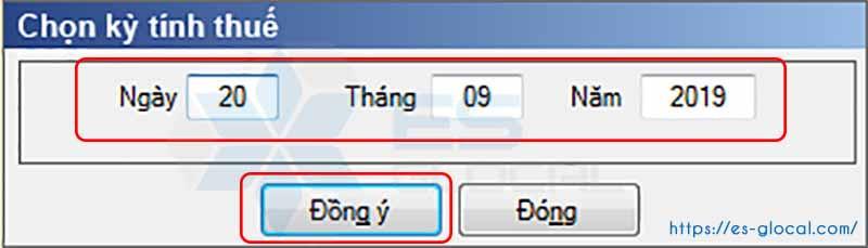 Lựa chọn ngày thông báo Lựa chọn ngày thông báo