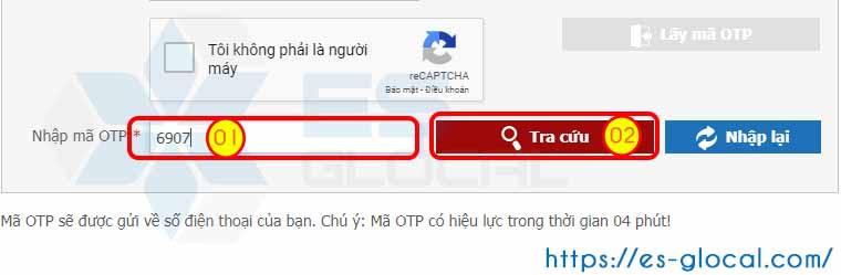 Nhập mã OTP để tra cứu quá trình tham gia BHXH Nhập mã OTP để tra cứu quá trình tham gia BHXH