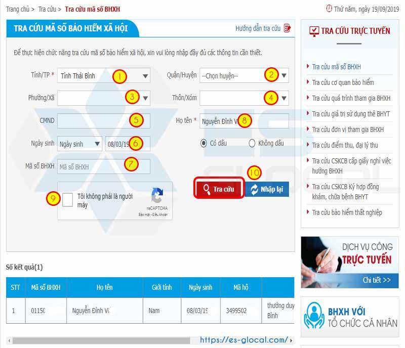 Hoàn thành tra cứu mã số BHXH Hoàn thành tra cứu mã số BHXH