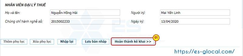 Hoàn thành tờ khai gia hạn nộp thuế Hoàn thành tờ khai gia hạn nộp thuế