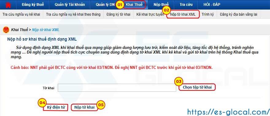 Nộp tờ khai thuế qua HTKK Nộp tờ khai thuế qua HTKK