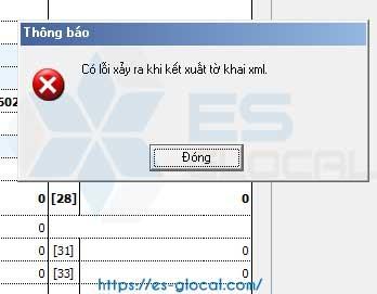 lỗi HTKK không kết xuất được tờ khai lỗi HTKK không kết xuất được tờ khai
