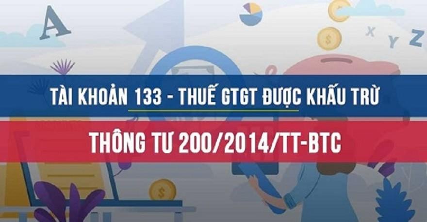 Tài khoản 133 - Thuế GTGT được khấu trừ Tài khoản 133 - Thuế GTGT được khấu trừ