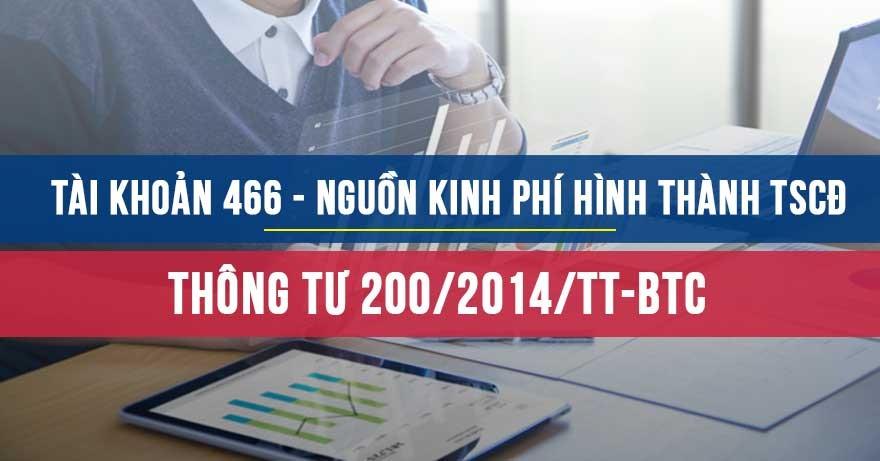 Tài khoản 466 - Nguồn kinh phí hình thành tài sản cố định tai-khoan-466