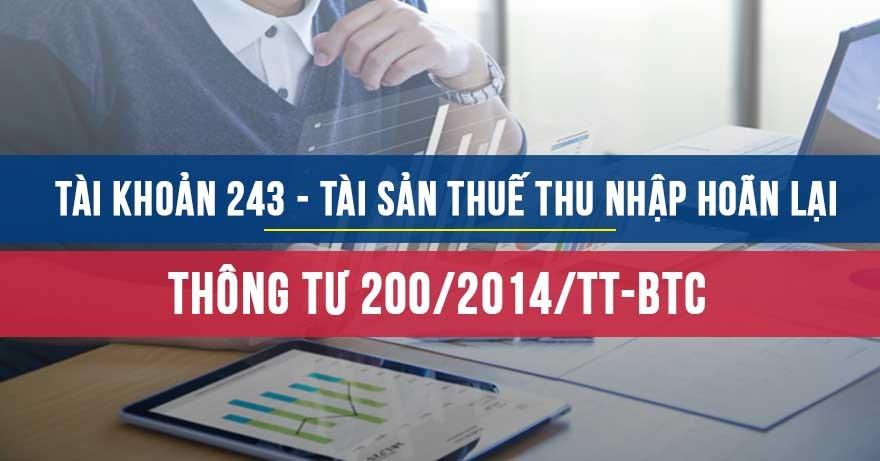 TK243 Theo TT200/2014/TT-BTC TK243 Theo TT200/2014/TT-BTC