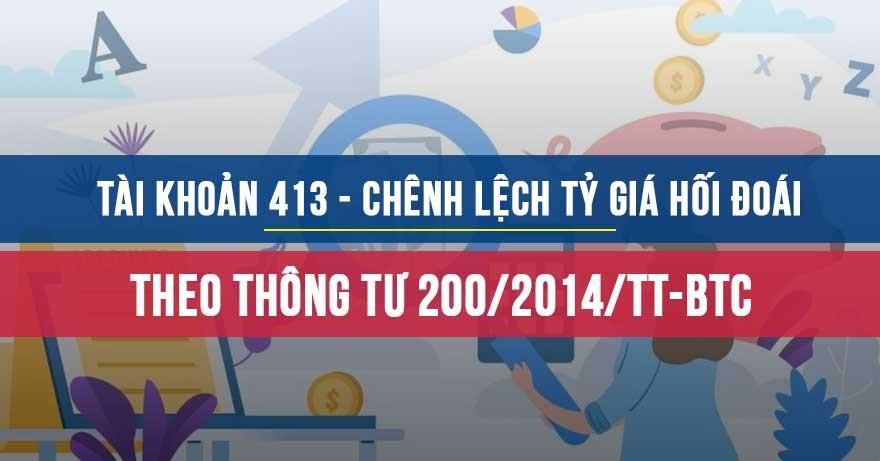 Tài khoản 413 Chêch lệch tỷ giá hối đoái tk413-1
