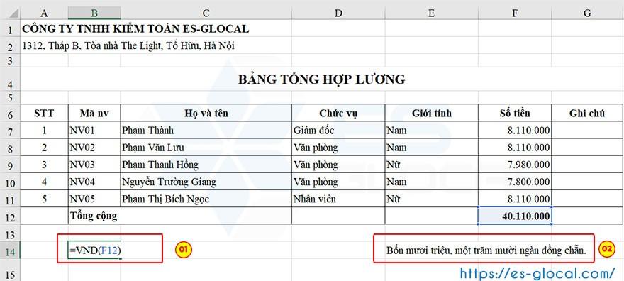 Công thức đọc số thành chữ Công thức đọc số thành chữ
