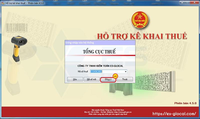 Đăng nhập phần mềm HTKK Đăng nhập phần mềm HTKK
