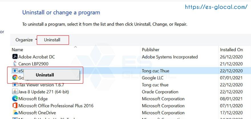 gỡ phần mềm trên Windows 10 gỡ phần mềm trên Windows 10