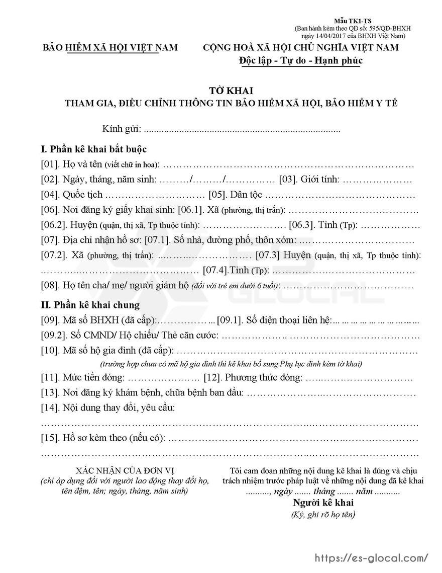 mẫu TK1-TS theo quyết định 595 mẫu TK1-TS theo quyết định 595