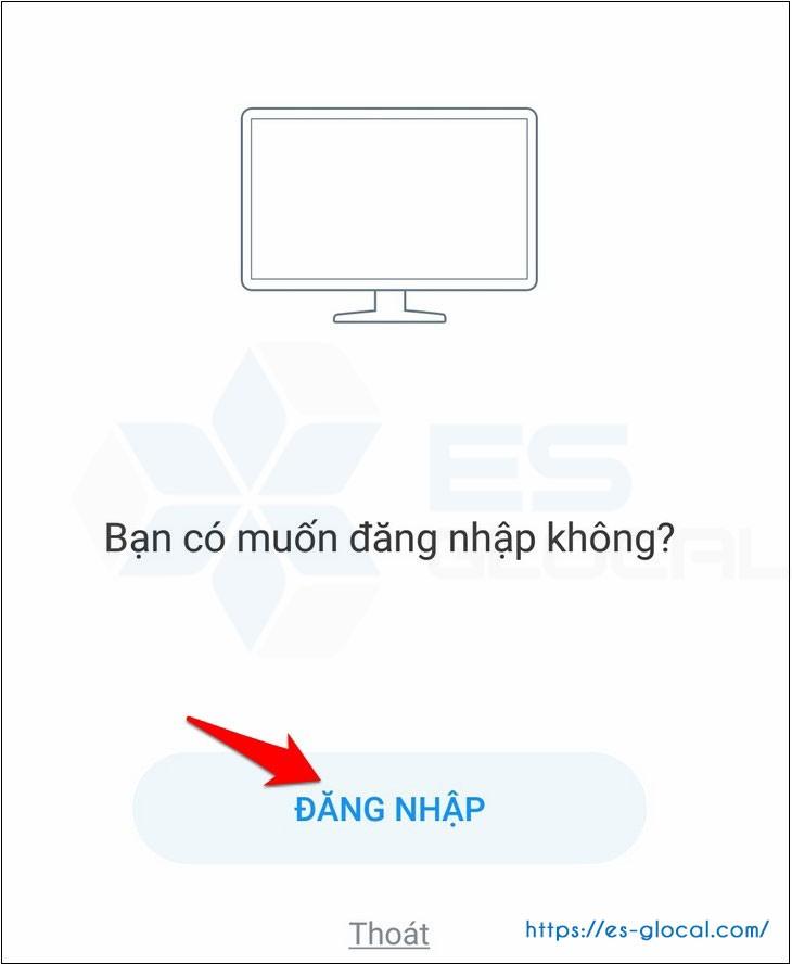 Hiển thị cảnh báo đăng nhập zalo webiste ở thiết bị di động Hiển thị cảnh báo đăng nhập zalo webiste ở thiết bị di động
