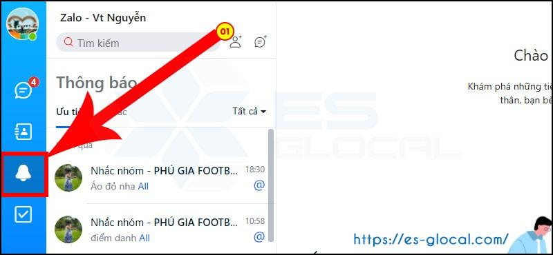 Xem thông báo tin nhắn zalo mới Xem thông báo tin nhắn zalo mới
