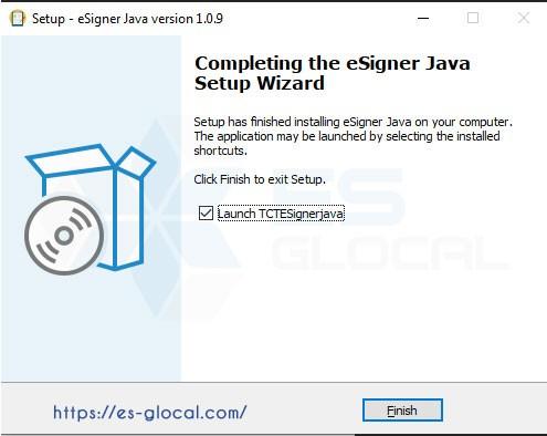 Cài đặt esigner chrome tct 1.0.9 đã hoàn thành Cài đặt esigner chrome tct 1.0.9 đã hoàn thành