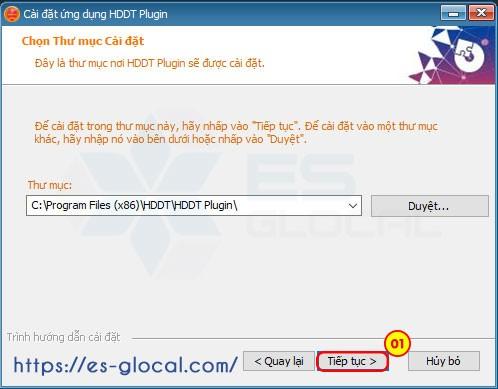 Chọn thư mục cài đặt Chọn thư mục cài đặt