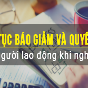 Thủ tục Báo giảm Lao động và lợi ích NLĐ được hưởng khi nghỉ việc