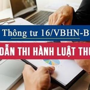Thông tư 16/VBHN-BTC Văn bản hợp nhất thuế Giá trị gia tăng