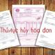 Các trường hợp hủy hóa đơn GTGT và thủ tục thông báo hủy