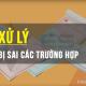 Cách xử lý hóa đơn viết sai trong các trường hợp