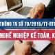 Thông tư số 70/2015/TT-BTC Chuẩn mực đạo đức nghề nghiệp kế toán, kiếm toán