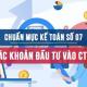 Chuẩn mực kế toán số 07 về Kế toán các khoản đầu tư vào Công ty liên kết