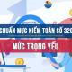 Chuẩn mực kiểm toán số 320: Mức trọng yếu trong lập kế hoạch và thực hiện kiểm toán