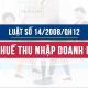 Luật thuế thu nhập doanh nghiệp 2008