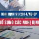 Nghị định 91/2014/NĐ-CP sửa đổi bổ sung các Nghị định về Thuế