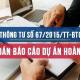 Thông tư sô 67/2015/TT-BTC Chuẩn mực kiểm toán về Kiểm toán Báo cáo dự án hoàn thành