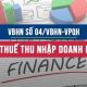 Văn bản hợp nhất số 04/VBHN-VPQH về luật thuế TNDN