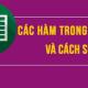 Tổng hợp các hàm trong Excel thông dụng và cách sử dụng đầy đủ nhất