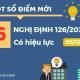 Điểm mới của Nghị định 126 về Luật quản lý thuế
