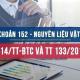 Tài khoản 152 theo Thông tư 200 và Thông tư 133