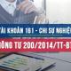 Tài khoản 161 - Chi sự nghiệp
