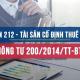 Tài khoản 212 theo Thông tư 200 năm 2014