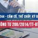 Tài khoản 244 theo Thông tư 200/2014/TT-BTC