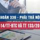 Tài khoản 336 theo Thông tư 200 và Thông tư 133