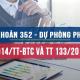 Tài khoản 352 theo Thông tư 200 và Thông tư 133
