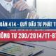 Tài khoản 414 theo Thông tư 200 năm 2014 của BTC