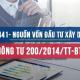 Tài khoản 441 theo Thông tư 200 năm 2014 của BTC