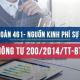 Tài khoản 461 theo Thông tư 200 năm 2014 của BTC
