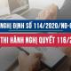 Nghị định 114/2020/NĐ-CP quy định chi tiết thi hành Nghị quyết số 116/2020/QH14