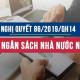 Nghị quyết 86/2019/QH14 về dự toán ngân sách nhà nước năm 2020