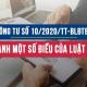 Thông tư số 10/2020/TT-BLĐTBXH hướng dẫn thi hành một số điều của Bộ Luật lao động